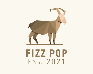 Brown Goat Origami  logo design