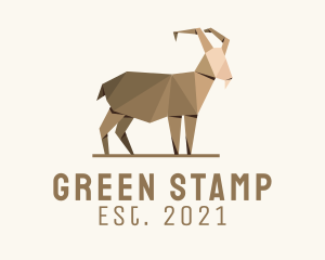 Brown Goat Origami  logo design