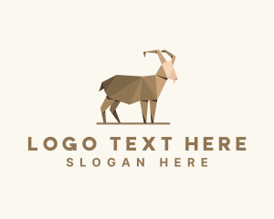 Brown Goat Origami  logo