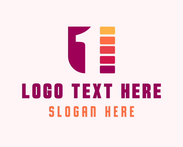 Number logo example 4