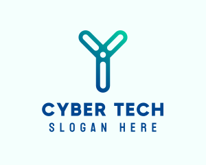 Cyber Business Letter Y  logo