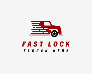 Fast Trucking Vehicle logo design