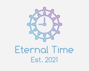 Gradient Mandala Clock  logo