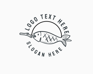 Fish Grill Restaurant Logo