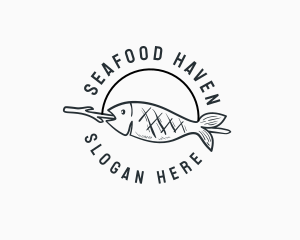 Fish Grill Restaurant logo design