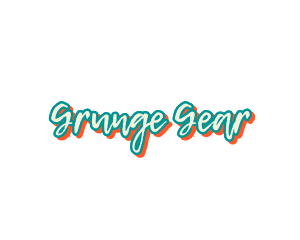 Grunge Cursive Wordmark logo
