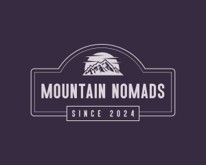 Mountain Trekking Camping  logo design