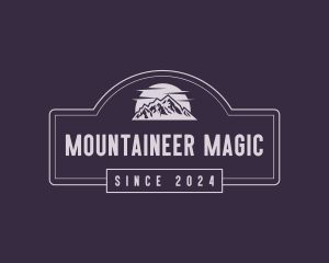 Mountain Trekking Camping  logo design