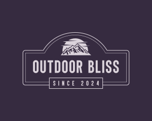 Mountain Trekking Camping  logo design