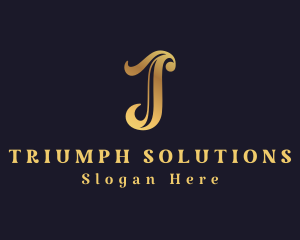 Elegant Stylish Lifestyle Letter T logo design