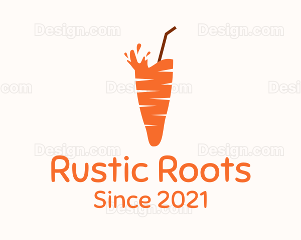 Carrot Juice Drink Logo