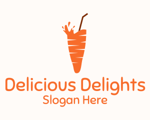 Carrot Juice Drink Logo