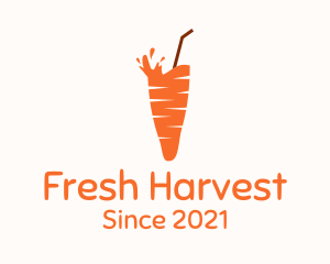 Carrot Juice Drink logo design