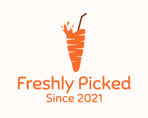 Carrot Juice Drink logo design