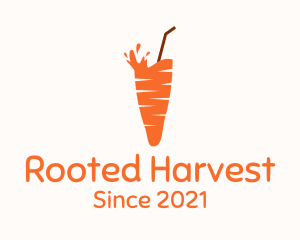 Carrot Juice Drink logo design