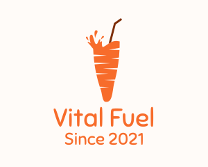Carrot Juice Drink logo design