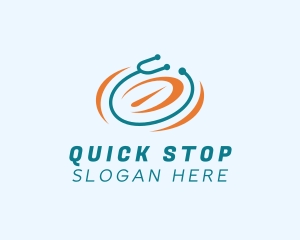 Medical Stethoscope Gauge logo design