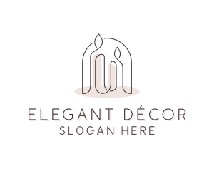 Spa Candle Decor logo design