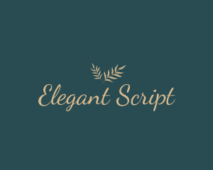 Elegant Luxury Script logo design