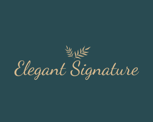 Elegant Luxury Script logo design