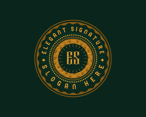 Luxury Art Deco logo design