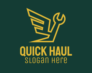 Handyman Wing Wrench logo design