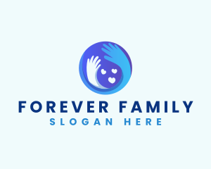 Hand Parenting Care logo design