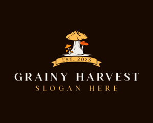 Vegan Mushroom Harvest logo design