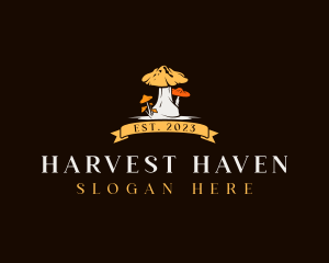 Vegan Mushroom Harvest logo design