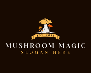 Vegan Mushroom Harvest logo design