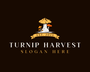 Vegan Mushroom Harvest logo design