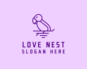 Wildlife Nest Bird logo design