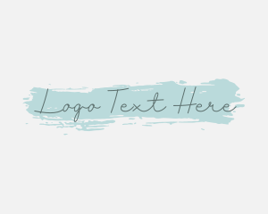 Feminine Watercolor Cursive  logo