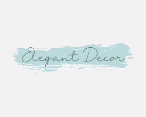 Feminine Watercolor Cursive  logo design