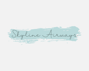 Feminine Watercolor Cursive  logo