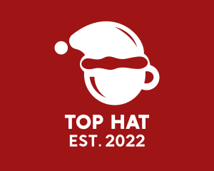 Santa Hat Coffee  logo design