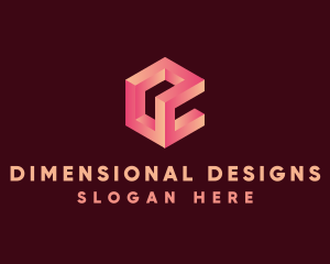 3D Cube Software  logo design