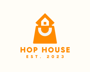 House Shopping Bag logo design