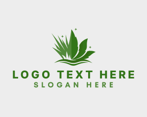 Grass Leaf Lawn logo