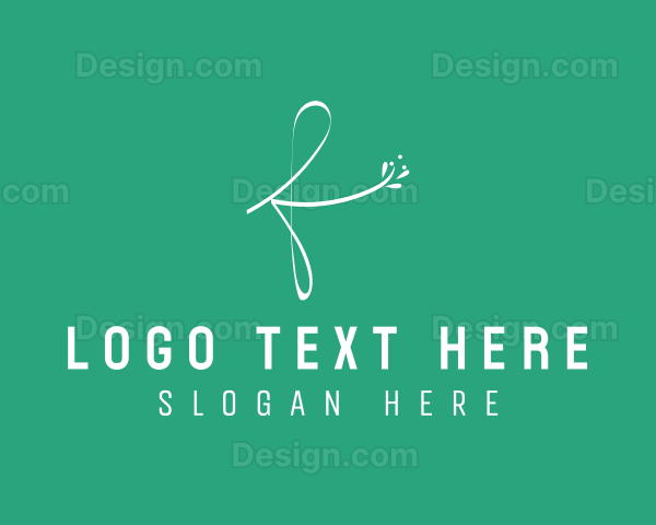 Elegant Floral Salon Logo