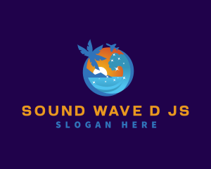 Wave Travel Getaway logo design