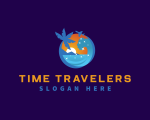 Wave Travel Getaway logo design