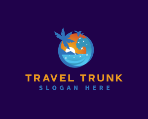 Wave Travel Getaway logo design