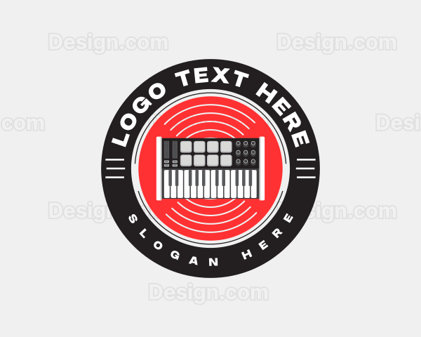 Musical Midi Keyboard Logo