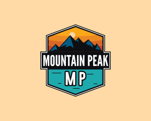 Mountain Peak Hiking logo design