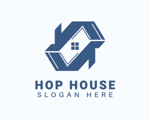 House Property Roof logo design