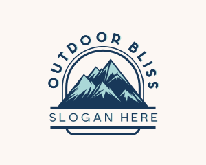 Hiking Mountain Outdoor logo design