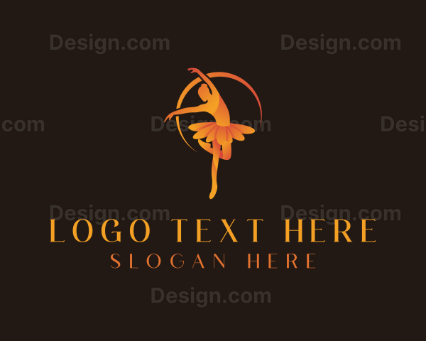 Ballet Dance Performer Logo