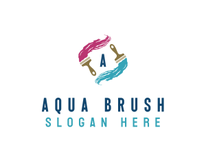 Paint Brush Renovation logo design