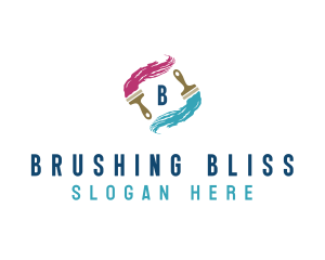 Paint Brush Renovation logo design